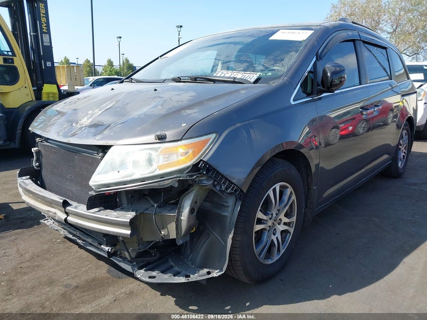 Vin: 5fnrl5h61bb083527, lot: 46606080, honda odyssey ex-l 20112