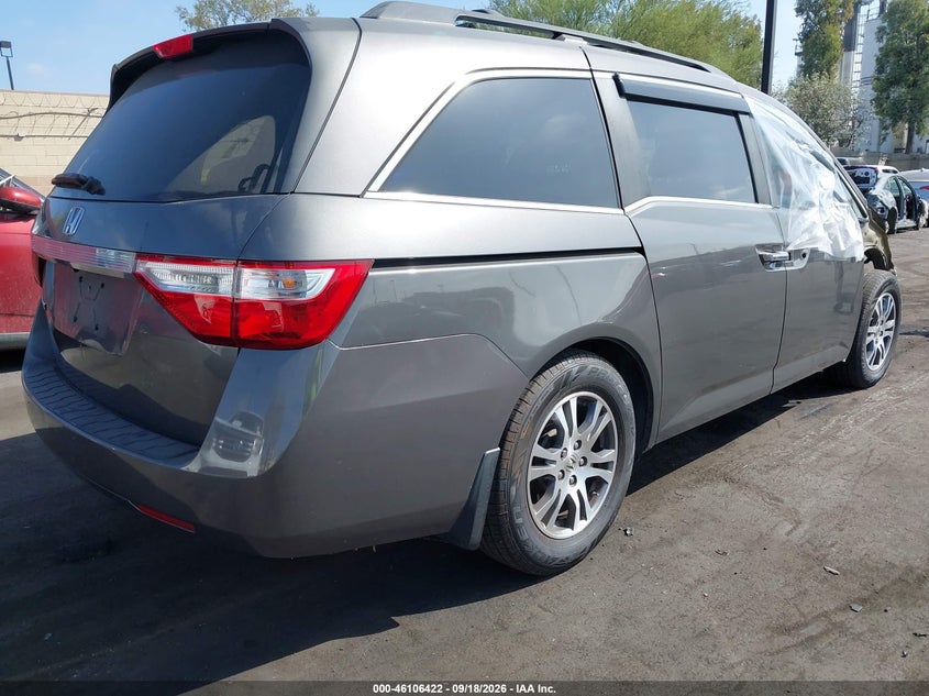 Vin: 5fnrl5h61bb083527, lot: 46606080, honda odyssey ex-l 20114