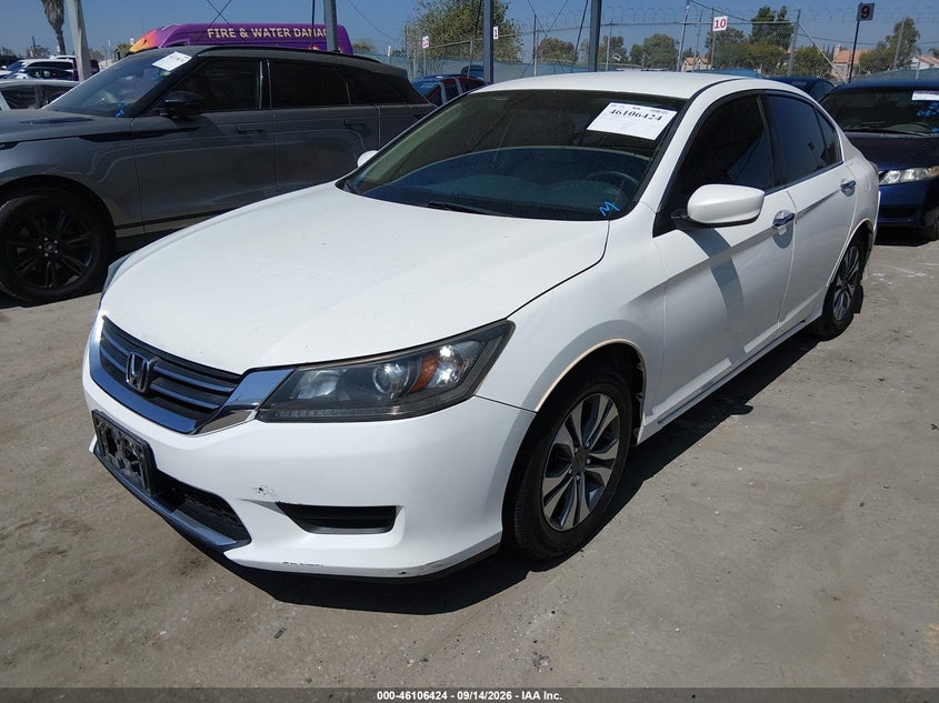 Vin: 1hgcr2f37da106995, lot: 46606082, honda accord lx 20132