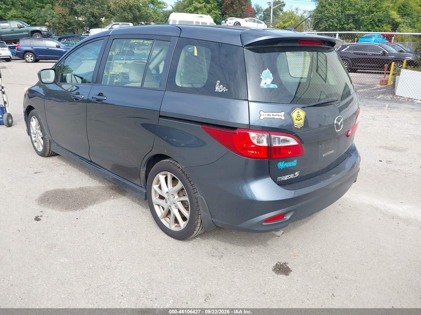 Vin: jm1cw2cl8c0142596, lot: 46606085, mazda mazda5 touring 20123