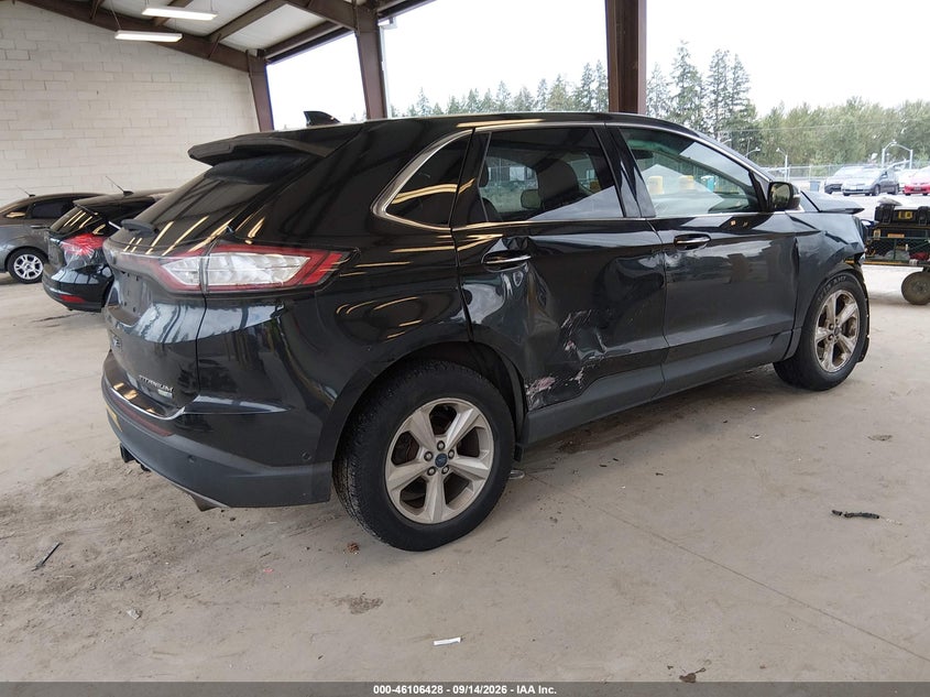 Vin: 2fmpk4k93fbb18574, lot: 46606086, ford edge titanium 20154