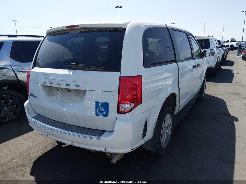 Vin: 2c7wdgbg4kr729390, lot: 46606105, dodge grand caravan se 20194