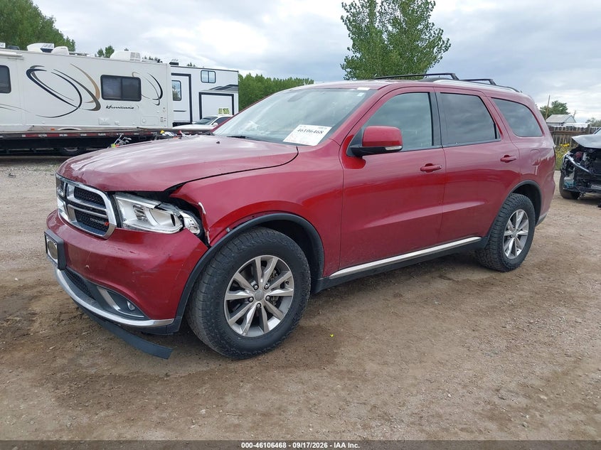 Vin: 1c4rdjdg7ec531128, lot: 46606126, dodge durango limited 20142