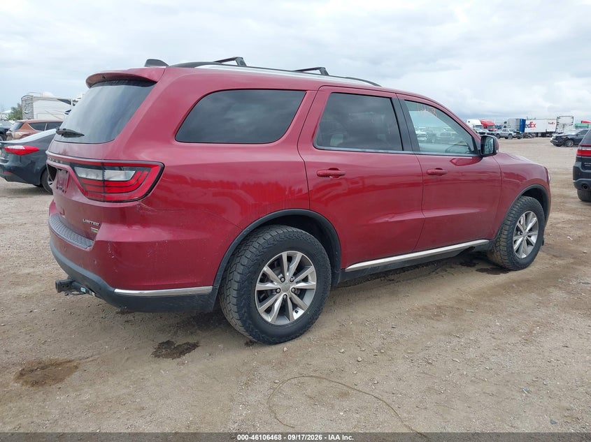 Vin: 1c4rdjdg7ec531128, lot: 46606126, dodge durango limited 20144