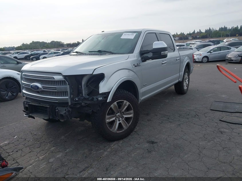 Vin: 1ftew1eg7gfa64480, lot: 46606166, ford f-150 platinum 20162