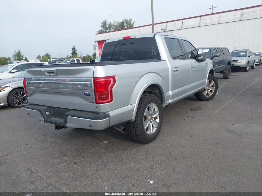 Vin: 1ftew1eg7gfa64480, lot: 46606166, ford f-150 platinum 20164