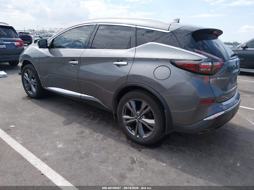Vin: 5n1az2ms6kn152285, lot: 46606215, nissan murano platinum 20193