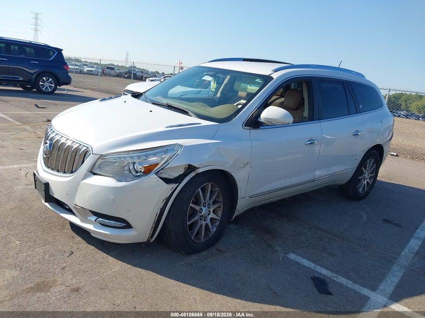Vin: 5gakrbkd5gj328868, lot: 46606226, buick enclave leather 20162