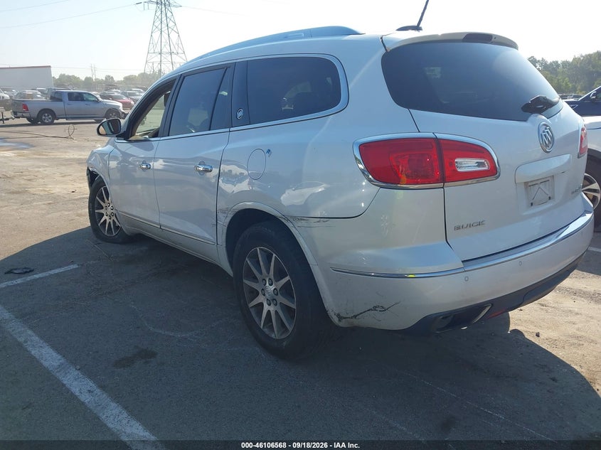 Vin: 5gakrbkd5gj328868, lot: 46606226, buick enclave leather 20163