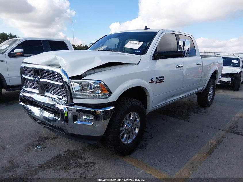 Vin: 3c6ur5fl5hg588319, lot: 46606230, ram 2500 laramie  4x4 6'4 box 20172