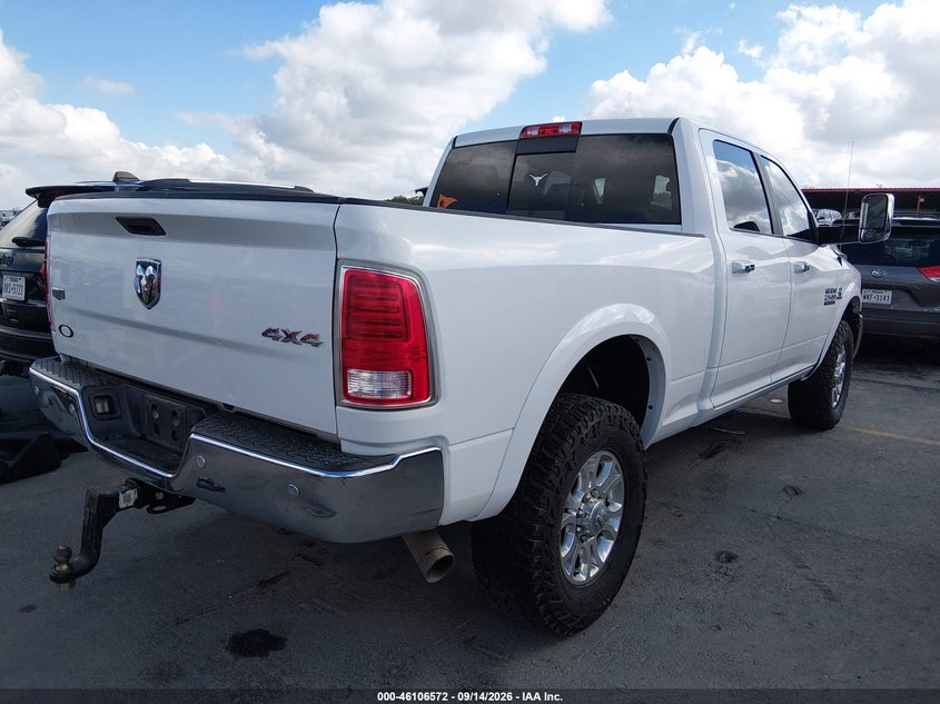 Vin: 3c6ur5fl5hg588319, lot: 46606230, ram 2500 laramie  4x4 6'4 box 20174