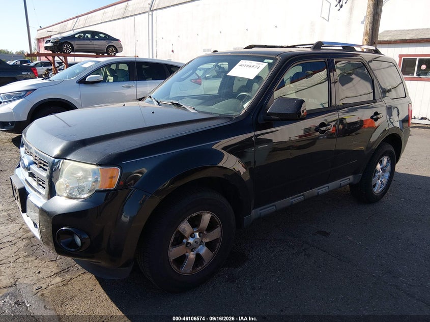 Vin: 1fmcu0eg3bkb96090, lot: 46606232, ford escape limited 20112