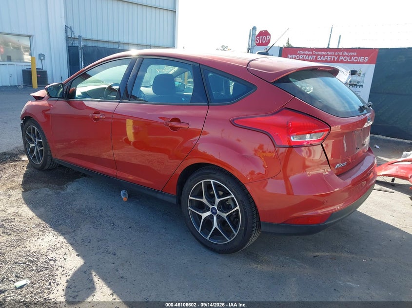 Vin: 1fadp3m28jl304516, lot: 46606260, ford focus sel 20183