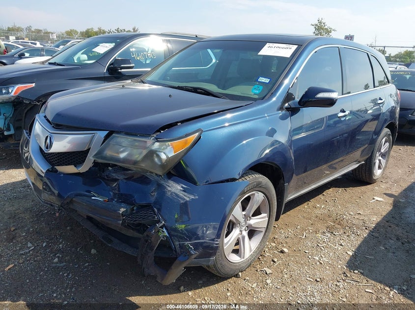 ACURA MDX 2013 VIN 2HNYD2H2XDH505869