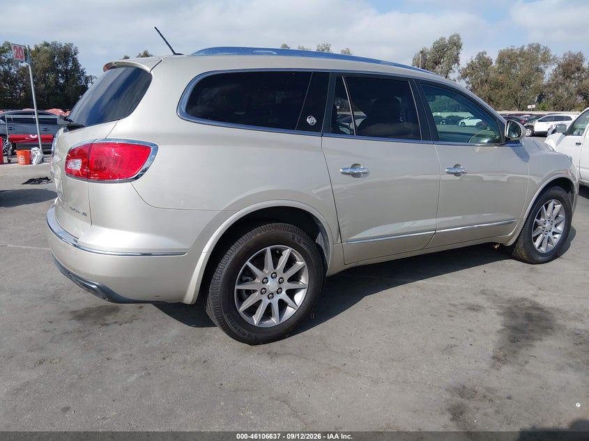 Vin: 5gakrckd4dj130929, lot: 46606295, buick enclave leather 20134