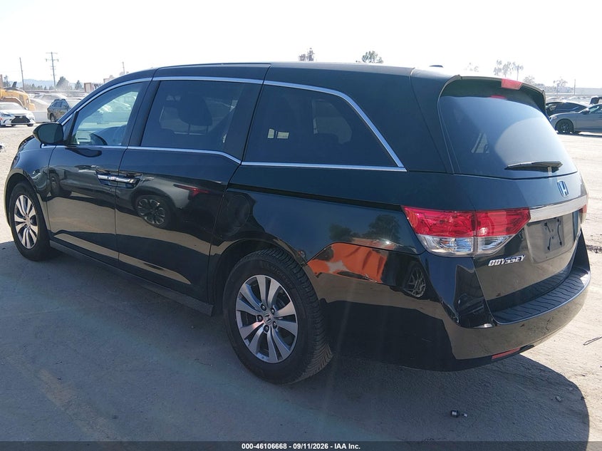Vin: 5fnrl5h3xgb138411, lot: 46606326, honda odyssey se 20163