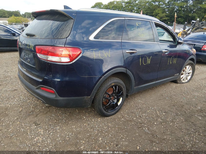 Vin: 5xypgda56gg036257, lot: 46606341, kia sorento 3.3l lx 20164