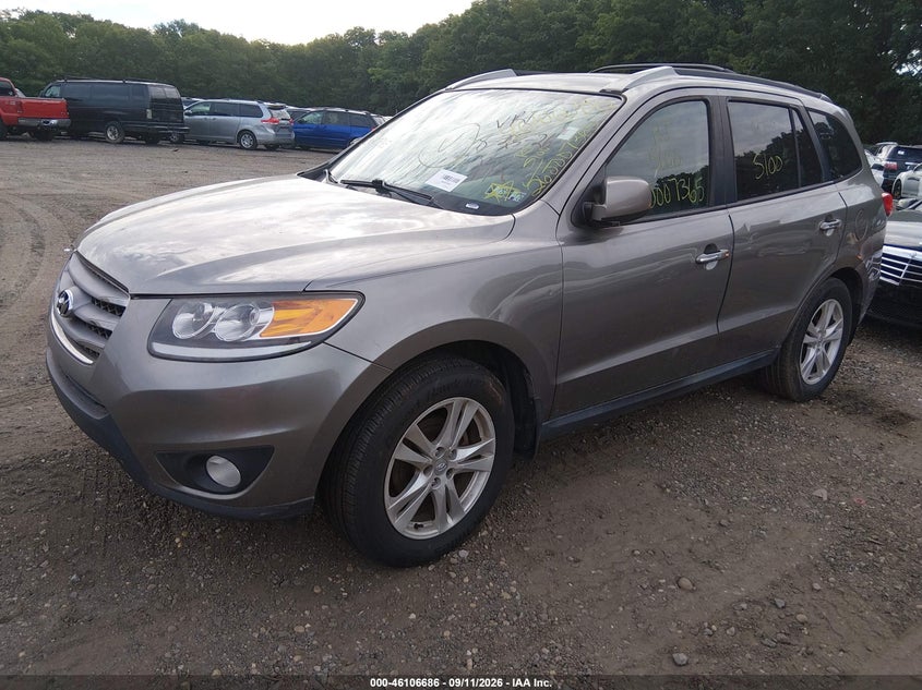 Vin: 5xyzkdag0cg155358, lot: 46606344, hyundai santa fe limited v6 20122
