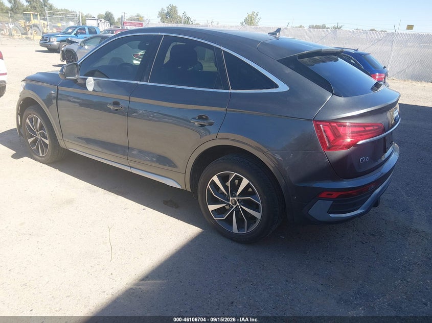 Vin: wa16abfyxm2100921, lot: 46606362, audi q5 sportback prestige 45 tfsi quattro s tronic 20213