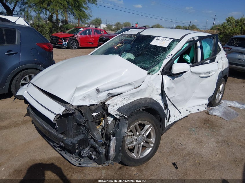 Vin: km8k12aa4mu663865, lot: 46606364, hyundai kona se 20212