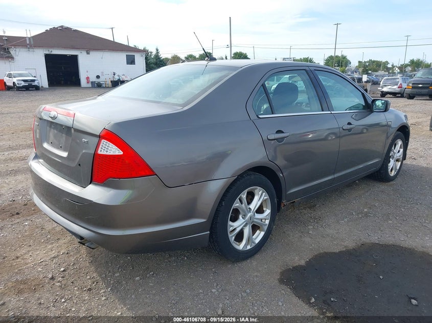 Vin: 3fahp0ha0cr348399, lot: 46606366, ford fusion se 20124