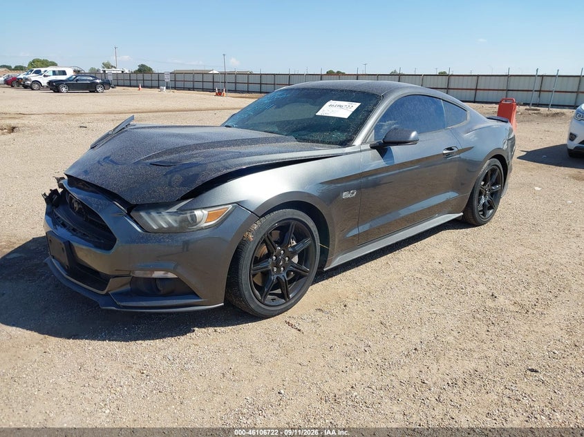 Vin: 1fa6p8cfxf5304894, lot: 46606380, ford mustang gt premium 20152
