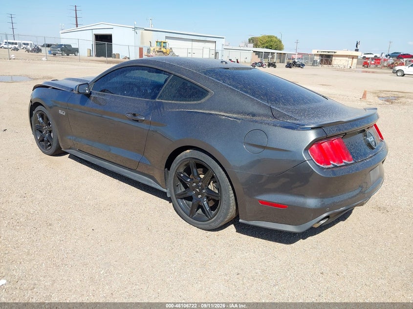 Vin: 1fa6p8cfxf5304894, lot: 46606380, ford mustang gt premium 20153