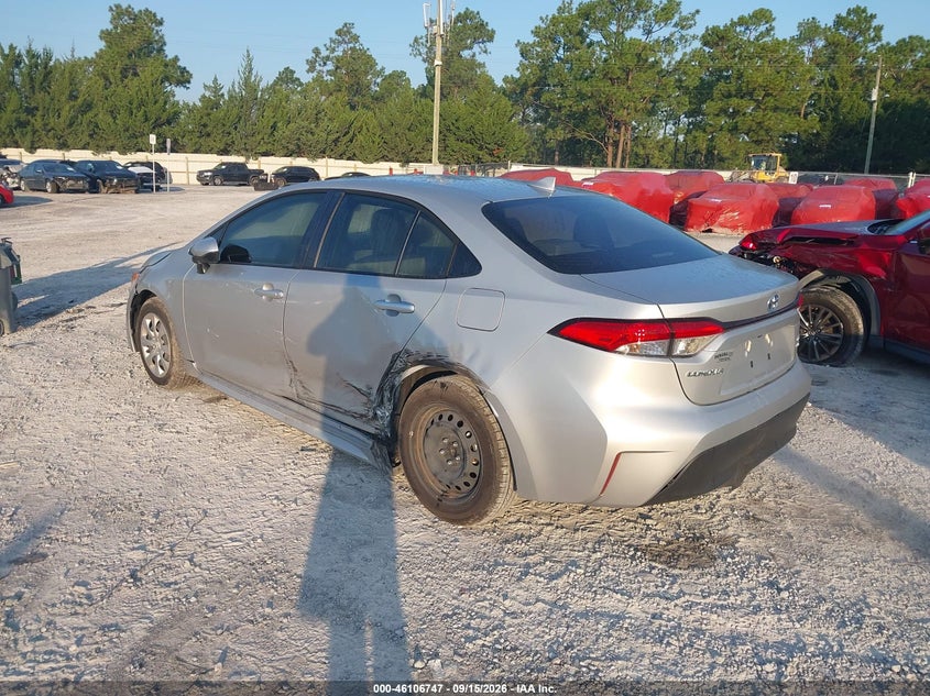 Vin: jtdbcmfe6s3109445, lot: 46606405, toyota corolla hybrid le 20253
