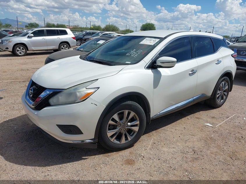 Vin: 5n1az2mg0hn185254, lot: 46606426, nissan murano s 20172