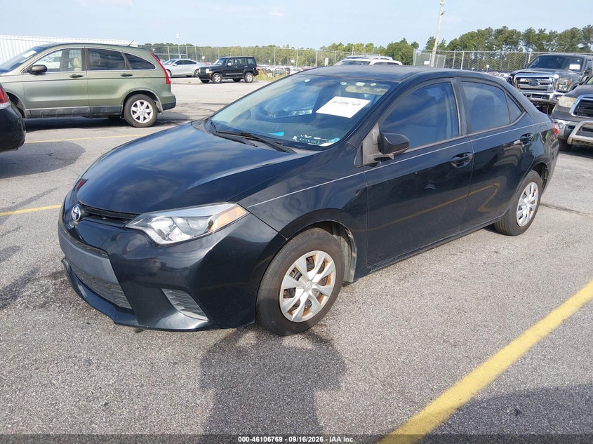 Vin: 2t1burhe4fc477529, lot: 46606427, toyota corolla l 20152