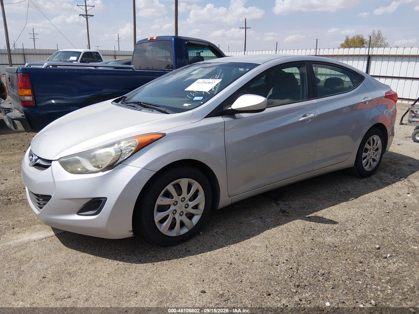 2012 Hyundai Elantra, Звичайний знос, IAAI, VIN 5NPDH4AEXCH111836 — фото 2