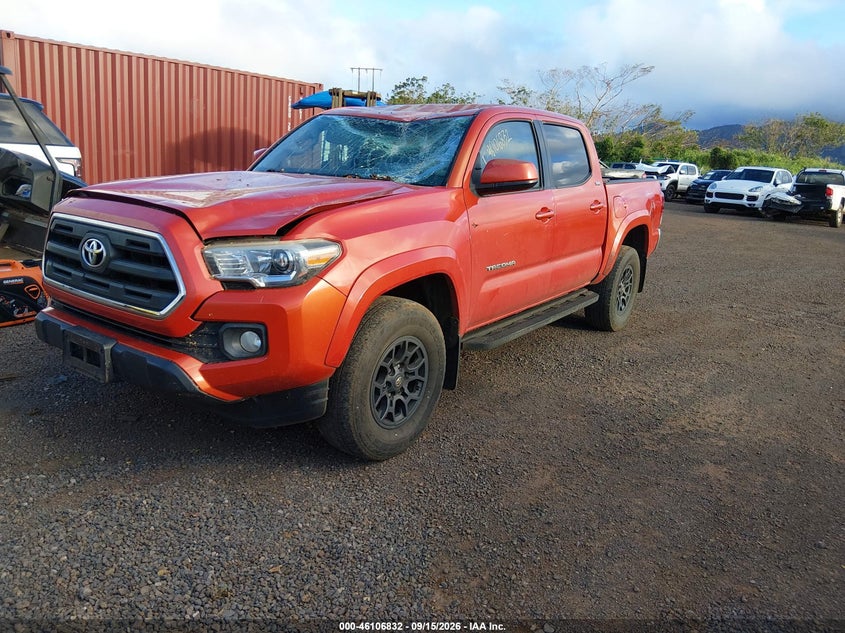 Vin: 3tmaz5cnzhm041964, lot: 46606490, toyota tacoma dbl cab/sr5/trd sport/or 20172