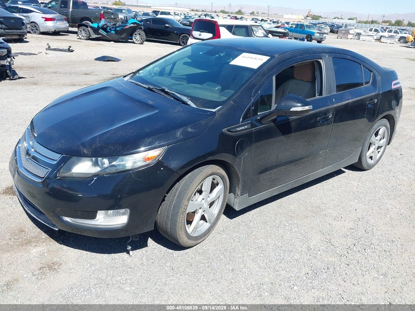 Vin: 1g1rd6e49cu106480, lot: 46606497, chevrolet volt 20122