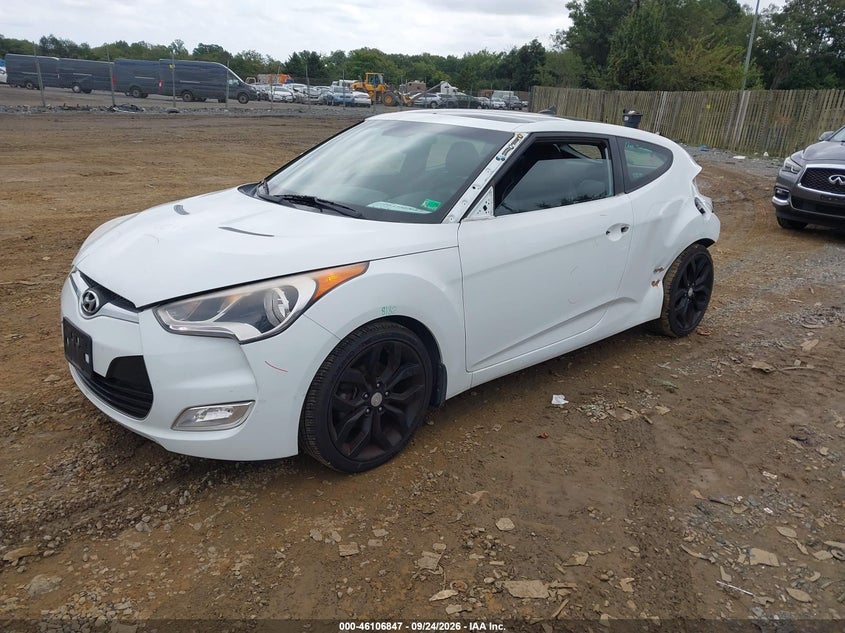 Vin: kmhtc6ad1fu225131, lot: 46606505, hyundai veloster 20152