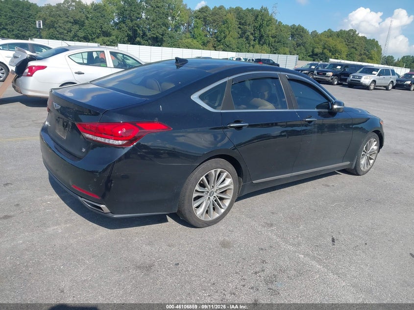 Vin: kmhgn4jexfu100136, lot: 46606553, hyundai genesis 3.8 20154