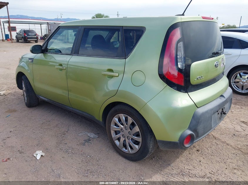 Vin: kndjn2a28e7709310, lot: 46606703, kia soul 20143