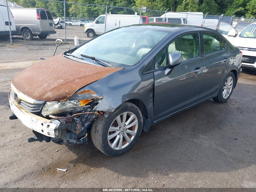 Vin: 2hgfb2f95ch547840, lot: 46606722, honda civic ex-l 20122