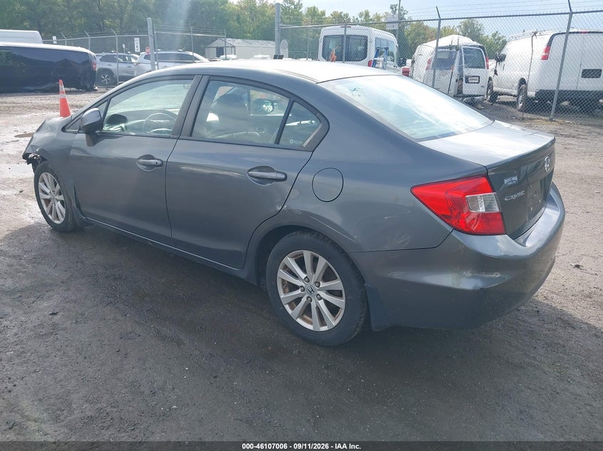 Vin: 2hgfb2f95ch547840, lot: 46606722, honda civic ex-l 20123