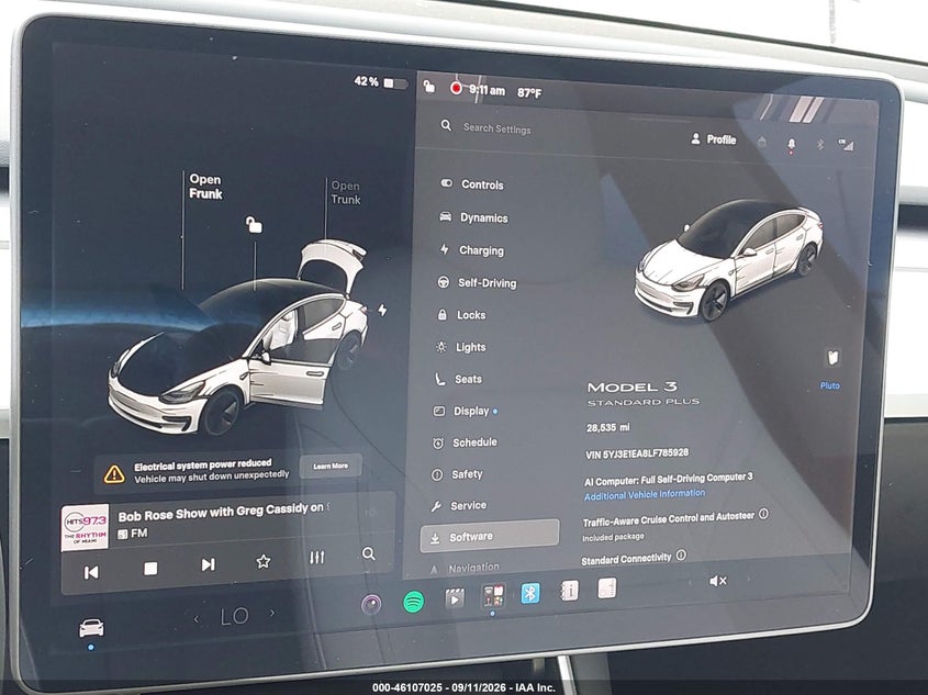TESLA MODEL 3 2020 VIN 5YJ3E1EA8LF785928