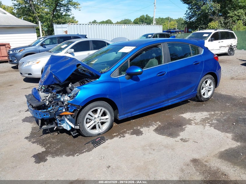2017 Chevrolet Cruze, Front End, IAAI, VIN 3G1BE6SM9HS543535 — photo 2