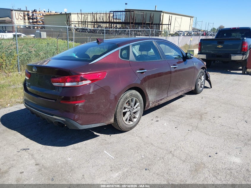 Vin: 5xxgt4l33kg334687, lot: 46606822, kia optima lx 20194