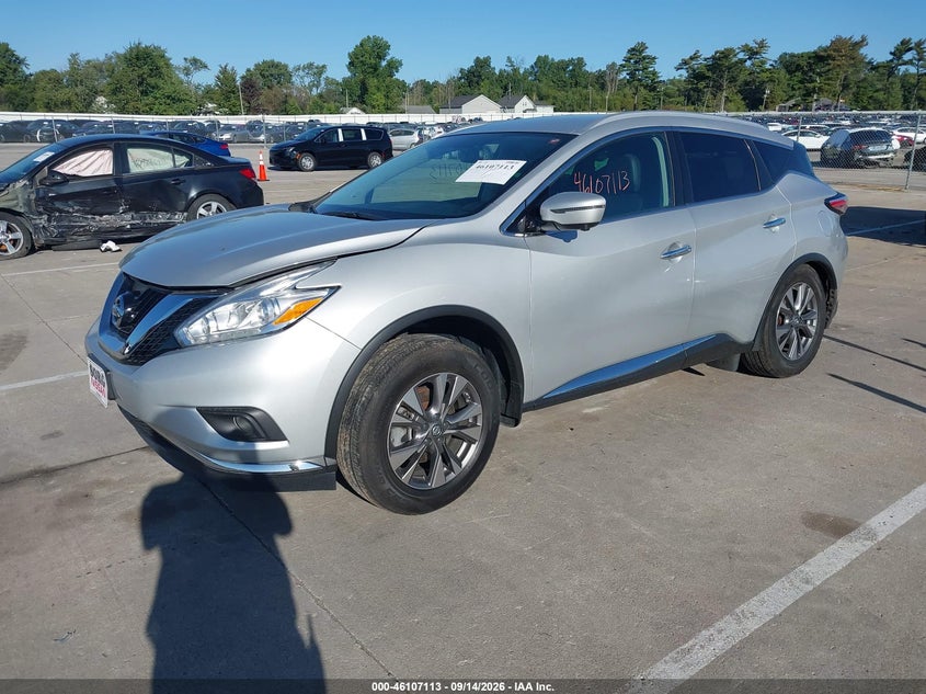 Vin: 5n1az2mh6hn135239, lot: 46606829, nissan murano sl 20172