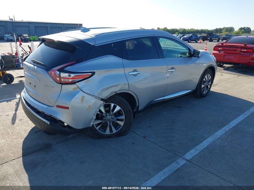 Vin: 5n1az2mh6hn135239, lot: 46606829, nissan murano sl 20174