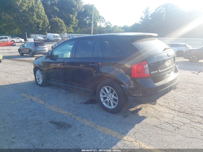 Vin: 2fmdk3gc7dbb16258, lot: 46606837, ford edge se 20133