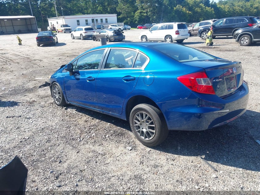 Vin: 19xfb2f58ce321606, lot: 46606849, honda civic lx 20123