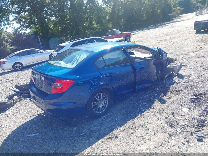 Vin: 19xfb2f58ce321606, lot: 46606849, honda civic lx 20124