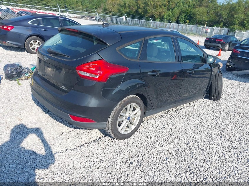 Vin: 1fadp3k26fl263541, lot: 46606862, ford focus se 20154