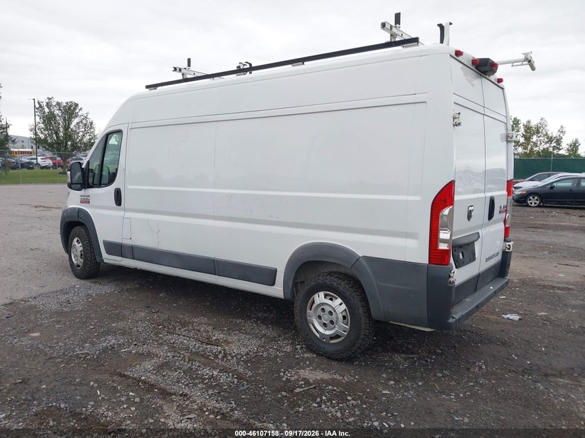 Vin: 3c6trvdg4je161667, lot: 46606874, ram promaster 2500 high roof 159 wb 20183