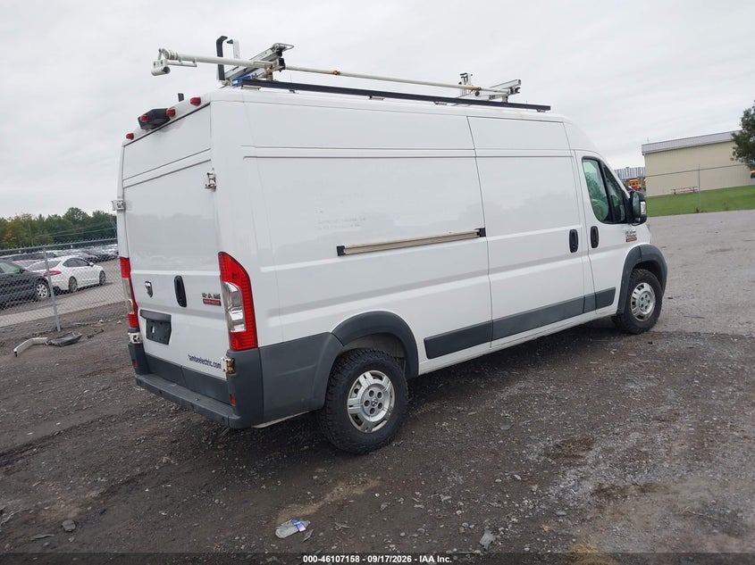 Vin: 3c6trvdg4je161667, lot: 46606874, ram promaster 2500 high roof 159 wb 20184