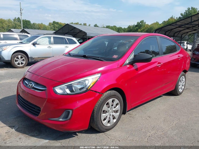 Vin: kmhct4ae5gu027201, lot: 46607012, hyundai accent se 20162